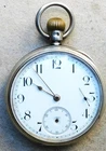NO RESRV 1903 WALTHAM Sterling Silver Mechanical Pocket Watch Vintage Antique