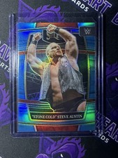 2022 Panini Select WWE Stone Cold Steve Austin Concourse Light Blue #205/299