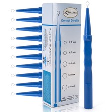 Sterile Disposable Dermal Curettes, Easy Peel Packing - Box of 10 5.00 mm