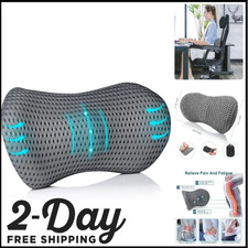 3 In 1 Electric Lumbar Support Pillow Smooth Spine Triple Fusion Back Massager