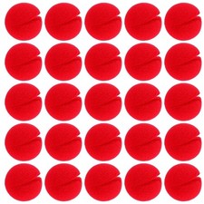 AHQiZFX 25 Pcs Red Clown Noses Cosplay Noses Foam Circus Noses for Halloween