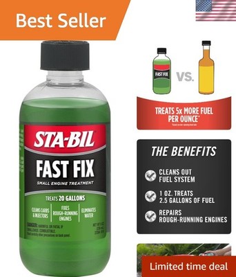 Versatile 8oz Fast Fix: Cleans Fuel Systems & Enhances Engine Performance