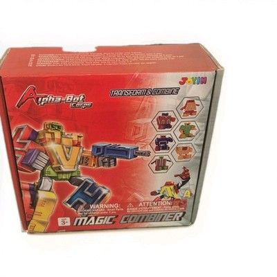 Joyin Alpha-Bot Corps Magic Combiner Transforming Alphabet Robots ABC Toy Set NW