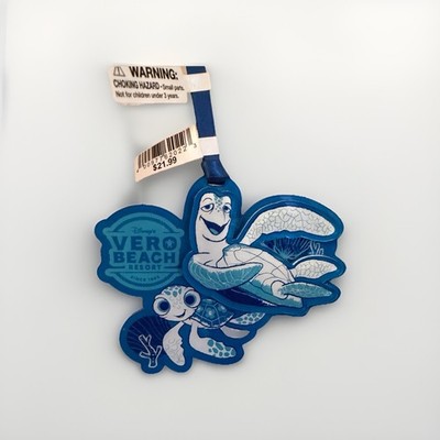 Vero BEACH Resort DISNEY DEKO Kunststoff Ornament SCHILDKRÖTEN BLAU weiß
