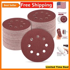 5-Inch Hook and Loop Sanding Discs - 150 Grit, Durable Aluminum Oxide (100 PCS) 0.30 per gallon