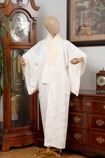 DEAR VANILLA JAPANESE JUBAN UNDERGOWN WOMEN'S KIMONO INNER ROBE GENUINE VINTAGE