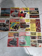 Vintage LOT Of 11 MOTOR TREND MAGAZINES 1951, 1953, 1954 ,1955 And 1956