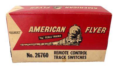 American Flyer 26760 S Gauge Remote Control Track Switches empty Box 1956