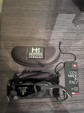 PRADA Milano Sunglasses 49mm Black/Dark Grey Lenses