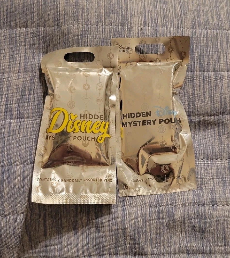 Disney Parks 2022 & 2024 Hidden Mickey Mystery Pin Factory Sealed Authentic (2)