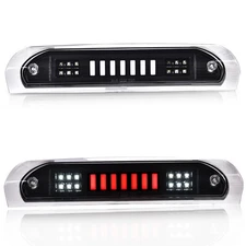 Fit For 02-2009 Ram 1500 2500 3500 Clear/Black LED Third Brake Light Cargo Lamp