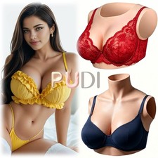 B-H Cup Realistic Breast Forms Silicone Fake Boobs For Crossdresser Drag Queen
