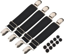 Springen Adjustable Elastic Boot Clips 4 Pieces Boot Straps Pant Clips Stirrups