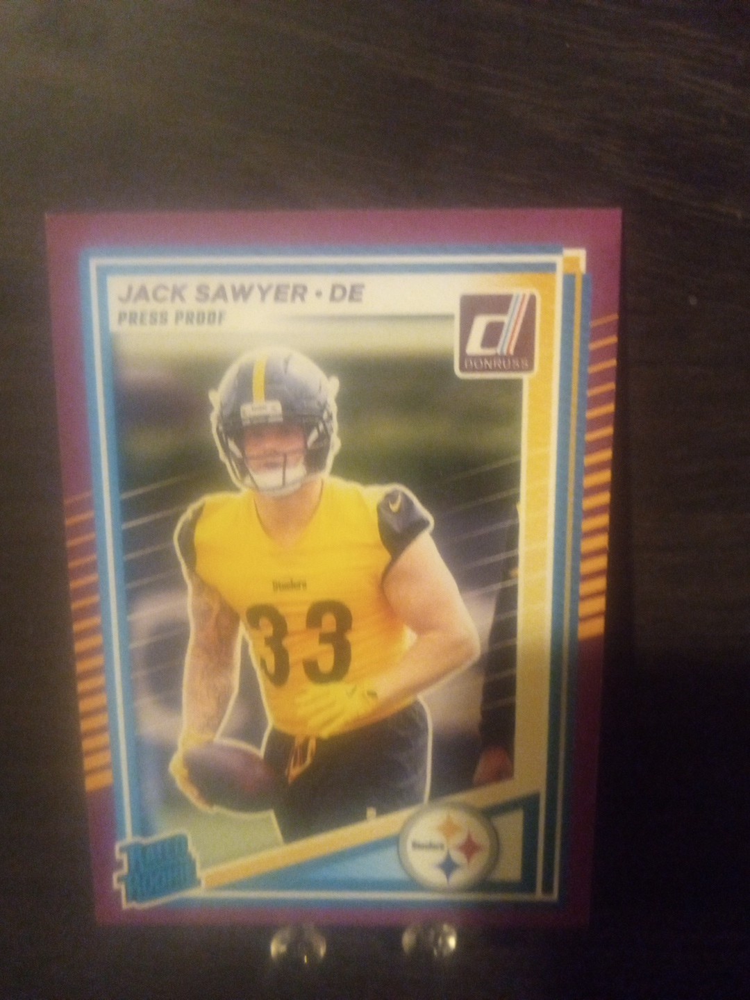 2025 Panini Donruss - Rated Rookie Jack Sawyer #390 Purple Press Proof (RC)