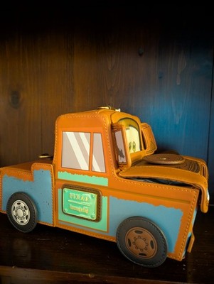 Loungefly Disney Pixar Cars Mater Tow Mater Lenticular Small Crossbody Bag   