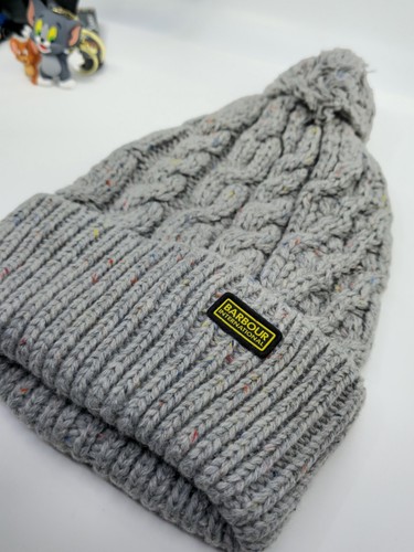 Barbour International Drift Beanie mit Zopfmuster grau MHA0775GY31 - Einheitsgröße,... - Bild 3 von 13