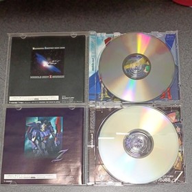 SEGA SATURN Mobile Suit Z Gundam Part 1 & 2 + Gundam 3 Game Set Tested Japan