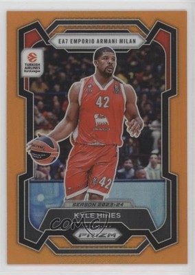 2023 Panini Prizm Turkish Airlines EuroLeague Orange 18/49 Kyle Hines #147 1pe9
