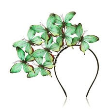 Butterfly Headband for Women - Fascinators Hat Monarch Butterfly Tea Green