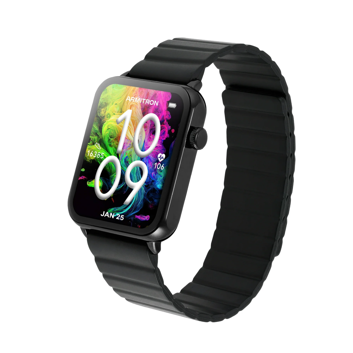 Armitron Connect 42/1006BKBKWM Unisex Matrix Smartwatch, Amoled