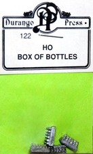 Durango Press 122 HO And HOn3 Box of Bottles Unpainted White Metal (Pack of 4)