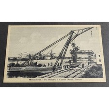 Cartolina Monfalcone - Gru Delladria e Cantiere Navale Triestino