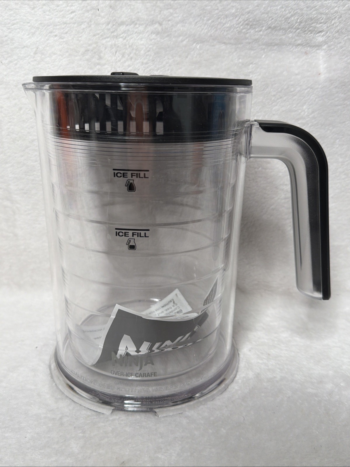 NINJA Coffee Bar Over Ice Carafe Lid Cold Brew Tea 50oz Replacement Pitcher