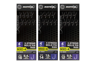 Matrix MXC-4 X-Strong Boilie Pin Rigs 10cm / Method-Vorfach