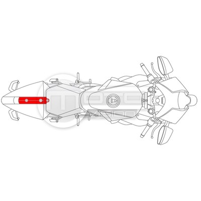 Cache central coque arrière Carbone KTM RC8 - Vernis : Mat ; Trame : Sergé