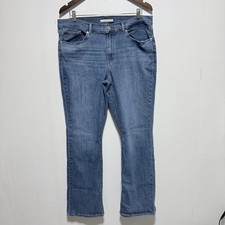Levis Jeans Womens 16 Medium Wash Classic Boot Stretch Denim 33 X 32 Western