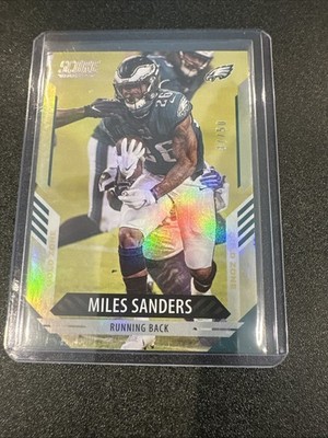 2021 Score - Miles Sanders #71 Gold Zone /50 Eagles.  SP!!!