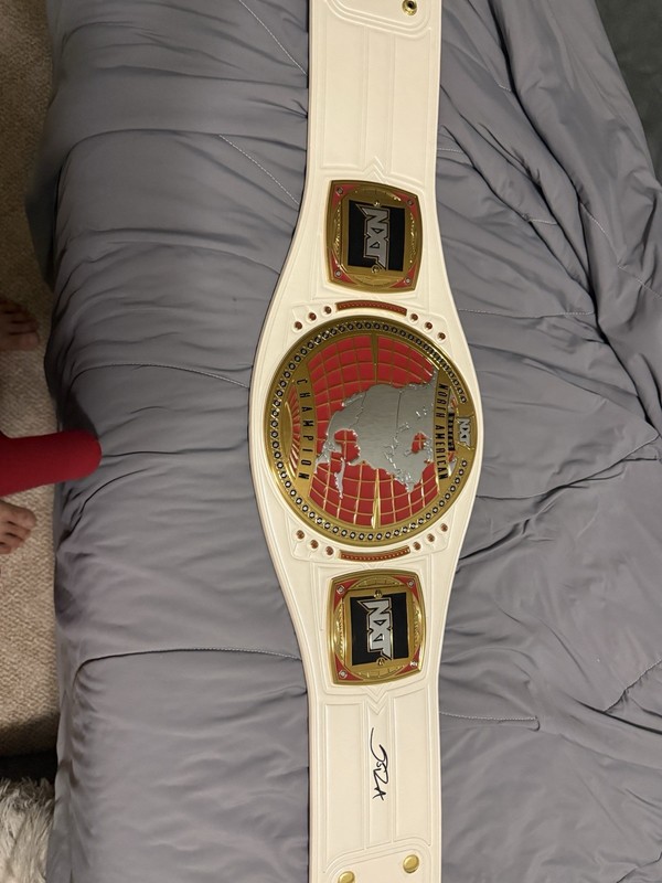 NXT Wrestling Signed Sol Ruca Championship Belt White Strap