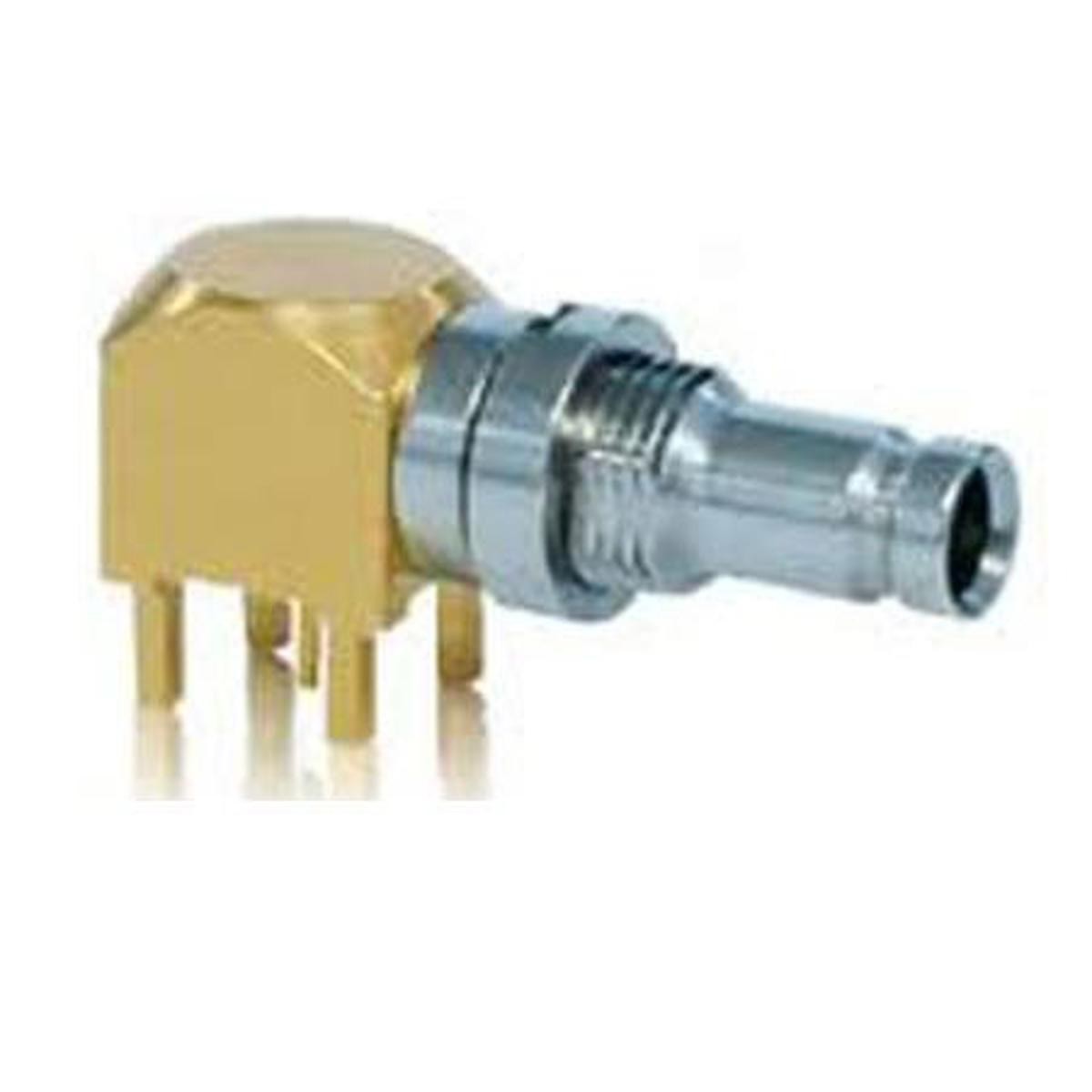 Разъем для монтажа на печатную плату Canare 75 Ом DIN 1.0/2.3, прямоугольный #DCJ-LR