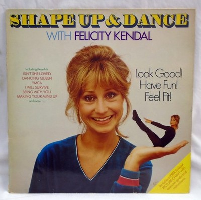 Felicity Kendal - Shape up & Dance Keep Fit 1981 vinyl LP with original poster