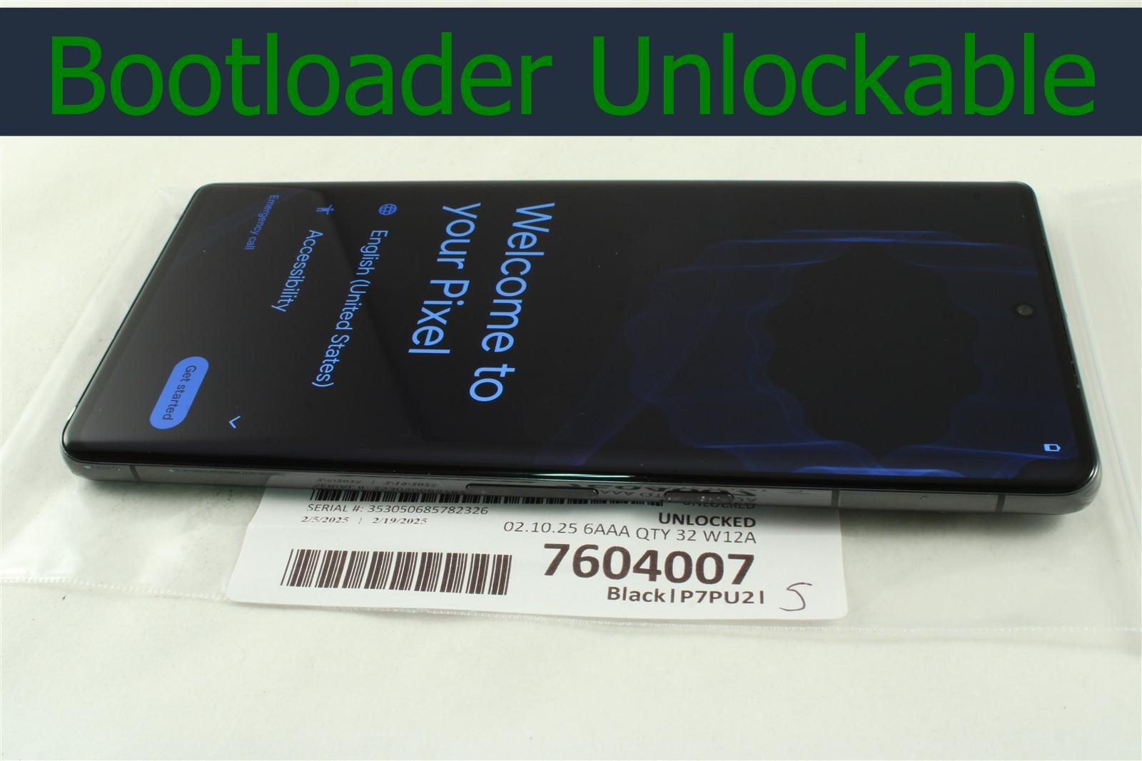 Google Pixel 7 Pro Unlocked AT&T T-Mobile Verizon Unlockable Bootloader 7604007