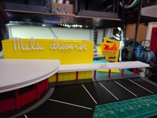 MELS DRIVE IN ASSEMBLED PRINT ON DEMAND O SCALE BUILDING/DIORAMA
