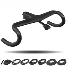 Road Bike Carbon Integrated Drop Bar Internal Cable Routed 360-420mm with Washer