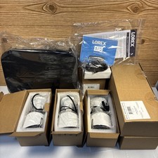 Lorex D841A8B-Z 4K DVR 3x Lorex C581DA-Z Cameras Complete Security System