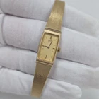 Vtg Seiko Watch Women 1320-5989 12mm Gold Tone 1320-6079 New Battery