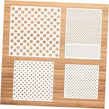 CIEOMODA Polka Dots Stencils,4 Pack Assorted Sizes Reusable Circle Pattern