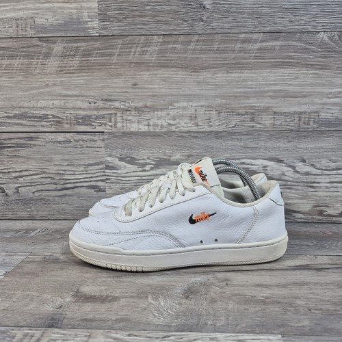 Nike Court Vintage Premium Blanco Naranja Negro Zapatos Tenis Para Hombre Talla 8 - Imagen 7 de 13