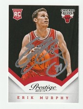 Erik Murphy Signed 2013-14 Panini Prestige Card #200 RC Auto Bulls Autograph COA