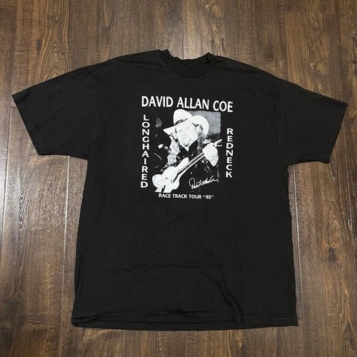 David Allan Coe Longhaired Redneck Concert T-S 1990s vintage concert t-shirt, vintage, single stitch, B+ condition