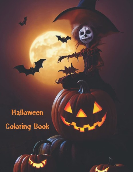 Halloween Malbuch, Gruselige Motive, FüR Kinder Und Erwachsene, 50 Seiten-image