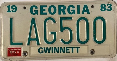 Vanity LAG GUITAR 500 ARKANE ROXANE license plate Electric Musician Indy Race GA