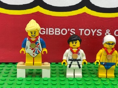 LEGO 5 TEAM GB 2012 OLYMPICS minifigures BRAWNY BOXER, FLEXIBLE