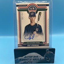 2022 USA stars & stripes Colt Springall  auto! /399  prospect RC 
