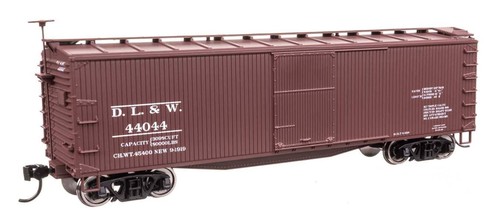 Coche de carga Walthers 910-40175 HO DL&W 40' de madera con doble envoltura listo para funcionar #44044 | Zustand: New