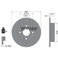 2X Textar 92081700 Bremsscheibe FüR Honda Rover 600 Accord Civic RH CB CD CE CF