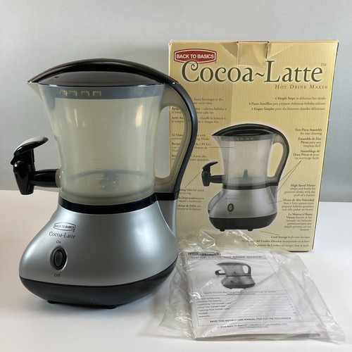 Cocoa Latte Hot Drink Maker Back to Basics 32oz Frother Dispenser Chocolate Used